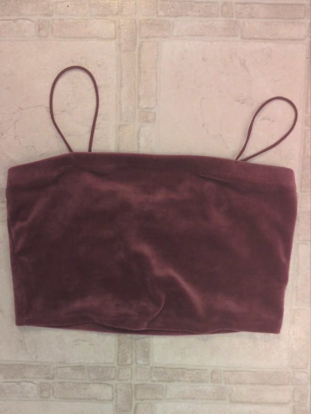 4/$13 Forever 21 Velvet Tube Top in Mauve